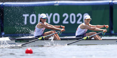 &Ouml;sterreichisches Ruder-Duo Altenhuber/Cavallar bei den Olympischen Sommerspielen 2020