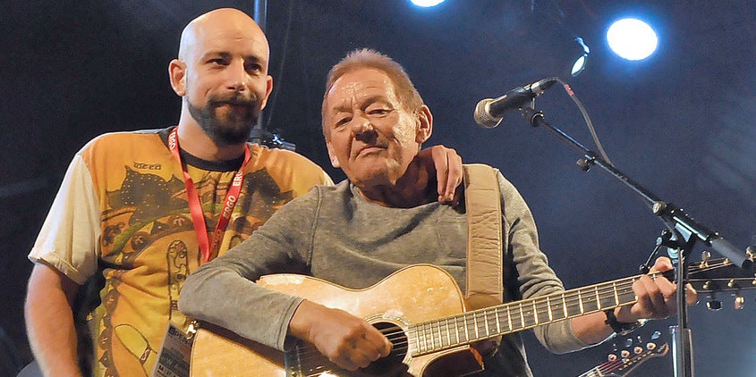 Christopher Seiler mit Wolfgang Ambros
