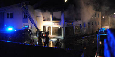 Großbrand in Amstettener Innenstadt