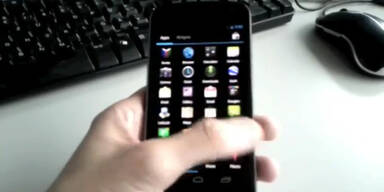 Nexus Prime mit Android 4.0 vor Start