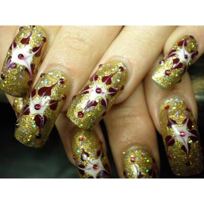 Weihnachts-Nageldesign