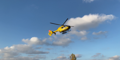 Ankunft Hubschrauber