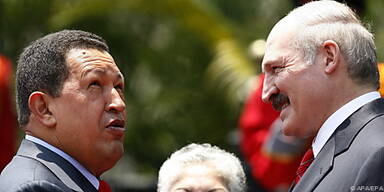 Ann&auml;herung zwischen Chavez (l.) und Lukaschenko