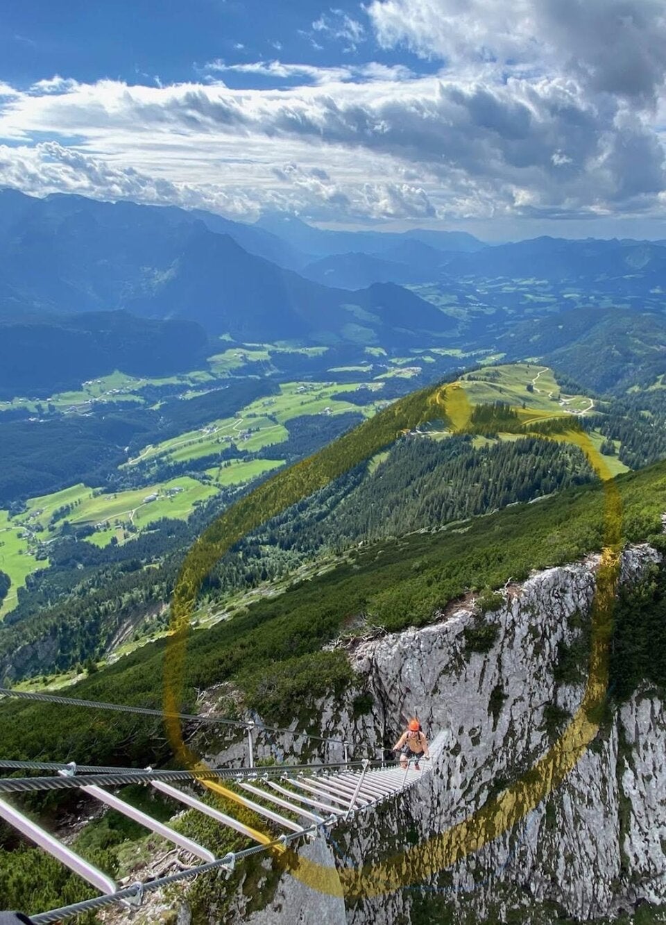 Brite abgestürzt Foto Himmelsleiter