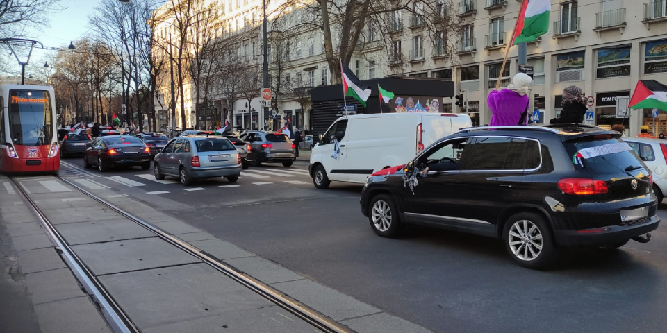 Anti-Israel-Demonstration in Wien
