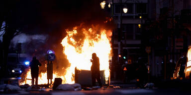 Krawalle bei Corona-Demo in Br&uuml;ssel