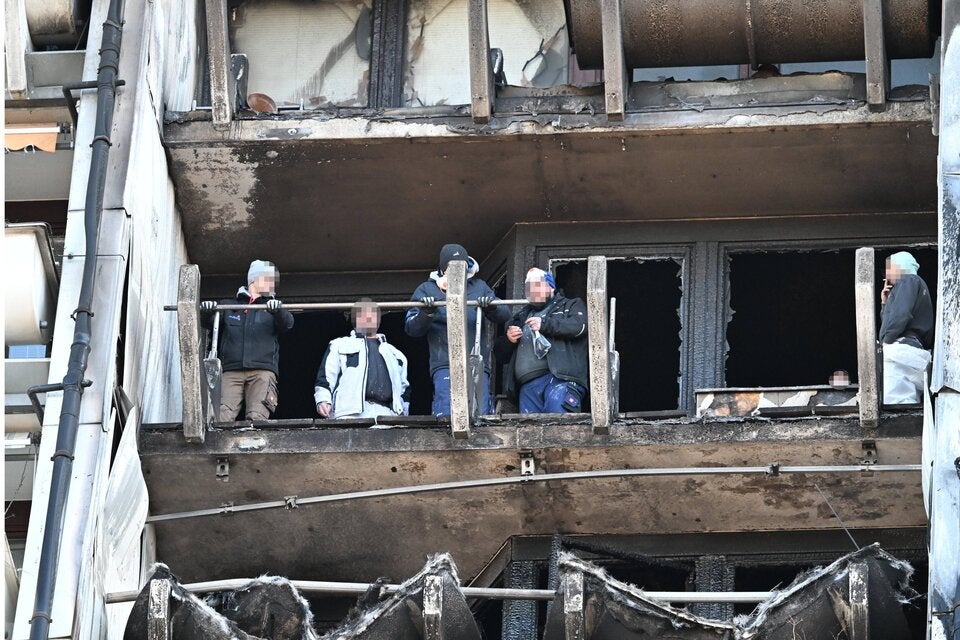 Arbeiter Alt Erlaa Brand