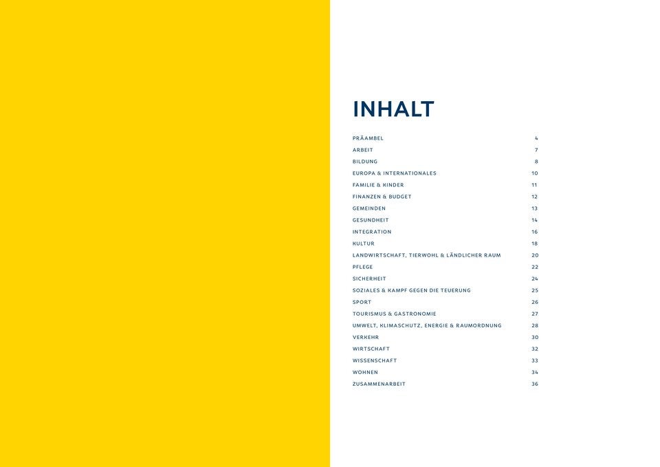 Arbeitsübereinkommen NÖ