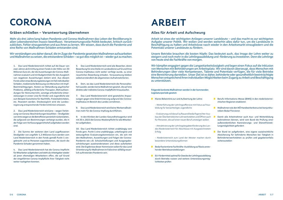 Gendern und Corona: Das steht im schwarz-blauen Pakt