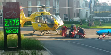 Spektakulärer Rettungseinsatz am Karlsplatz