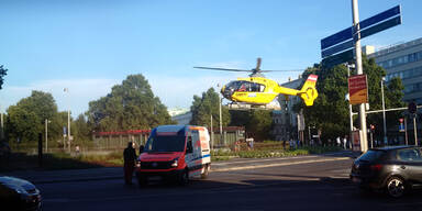 Spektakulärer Rettungseinsatz am Karlsplatz