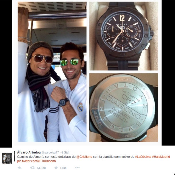 Ronaldo schenkt Kollegen Luxus-Uhren