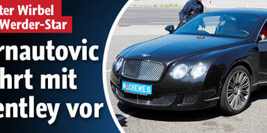 Arnautovic reiste wieder im Bentley an