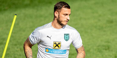 Teamstürmer Marko Arnautovic im ÖFB-Training