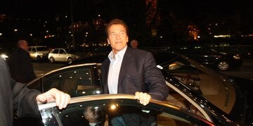 Arnie ist 'Back in Austria'