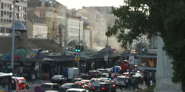 Großbrand am Wiener Naschmarkt