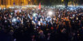 Demo gegen Internetsteuer Budapest