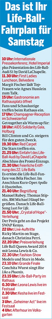 LifeBall Fahrplan