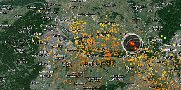 Unwetter setzten  ganze Orte  unter Wasser