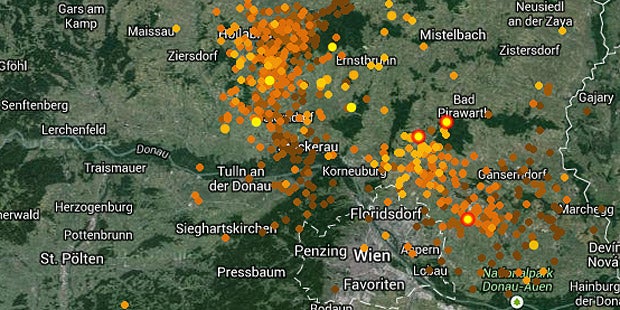 Unwetter setzten  ganze Orte  unter Wasser