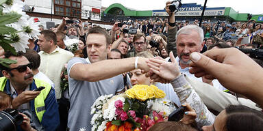 Nawalny in Moskau wie ein Held begrüßt