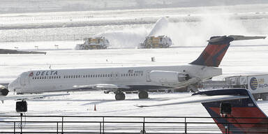 JFK Schnee Flughafen New York