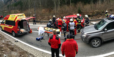 Frontalzusammenstoß im Gesäuse