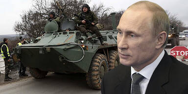 Wladimir PUTIN / Radpanzer / Ukraine / Krim