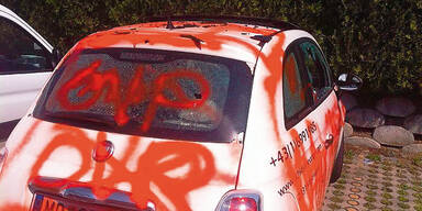 Anschlag auf Auto  von EU-Kandidaten