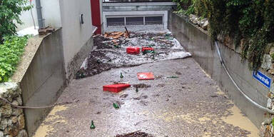 Überschwemmungen in Döbling