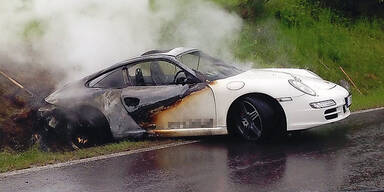 Elektro- Porsche brannte bei Testfahrt aus