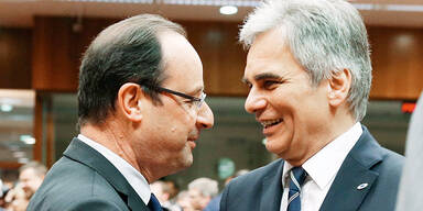 Werner Faymann & Francois Hollande