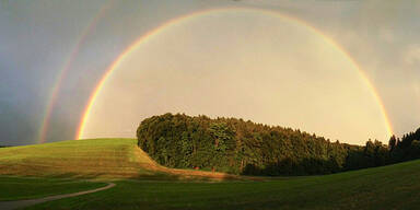 Wetter Regenbogen Sonne Sommer