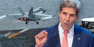 John KERRY / F18 Kampfjet