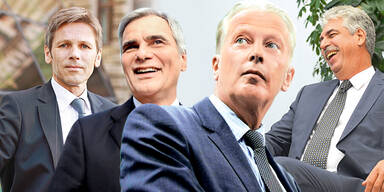 Ostermayer, Faymann, Schelling, Mitterlehner