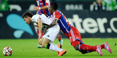 0:0 im Hit Gladbach gegen Bayern