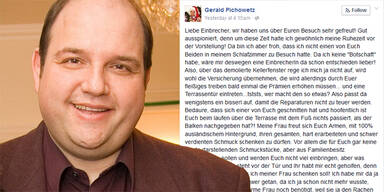 Gerald PICHOWETZ Einbruch