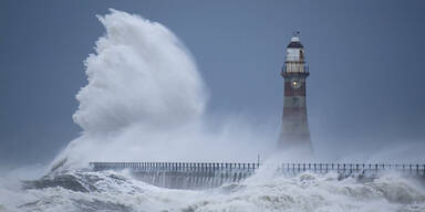 Sturm Orkan Meer Leuchtturm