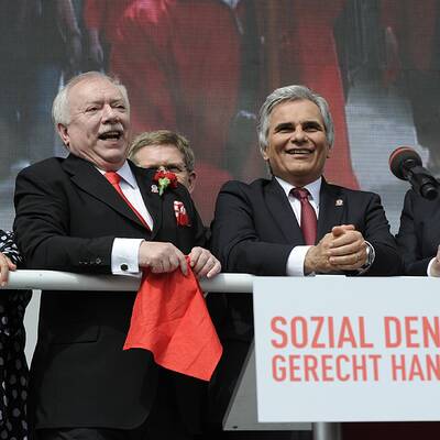 Zehntausende feiern SPÖ-Maiaufmarsch