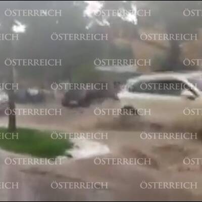 Überschwemmung in Döbling