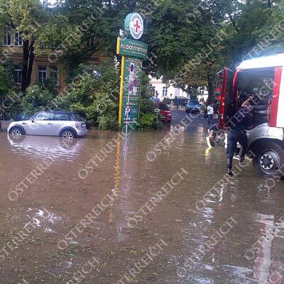 Überschwemmung in Döbling