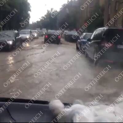 Überschwemmung in Döbling