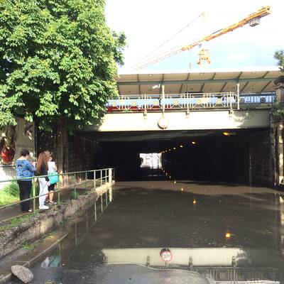 Überschwemmung in Döbling