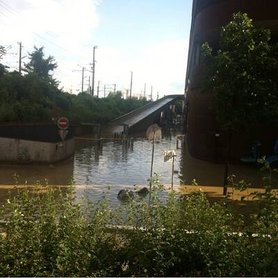 Überschwemmung in Döbling