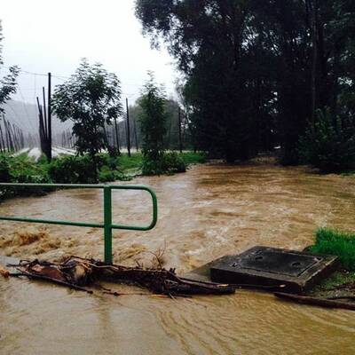 Hangrutschung in der Klausen