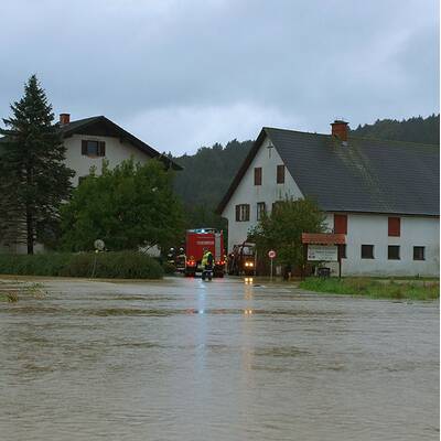 Hangrutschung in der Klausen
