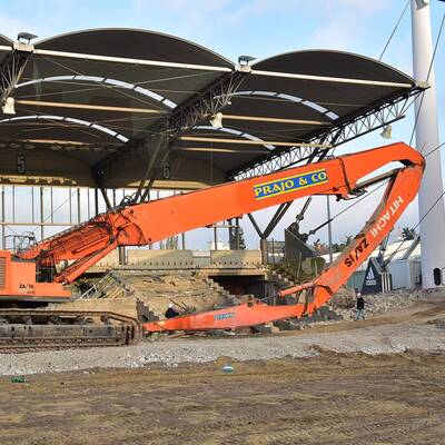 Hier wird das Hanappi-Stadion abgerissen