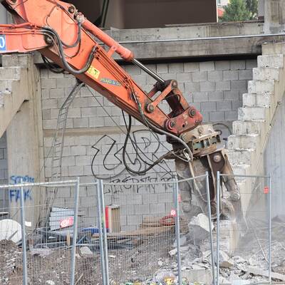 Hier wird das Hanappi-Stadion abgerissen