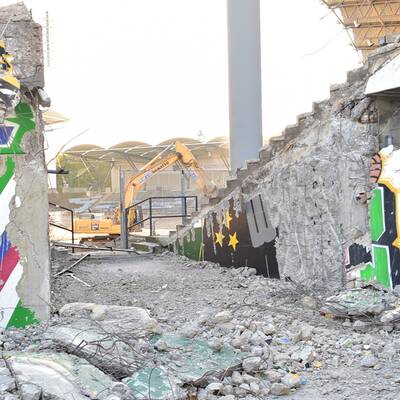 Hier wird das Hanappi-Stadion abgerissen