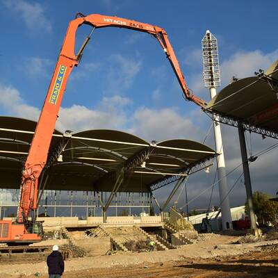 Hier wird das Hanappi-Stadion abgerissen